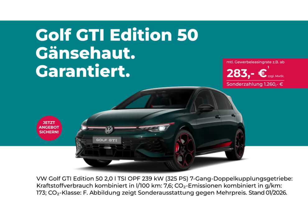 Volkswagen Golf GtI Edition 50 Gruen