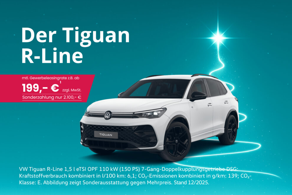 Volkswagen Tiguan R-Line Gewerbeleasing