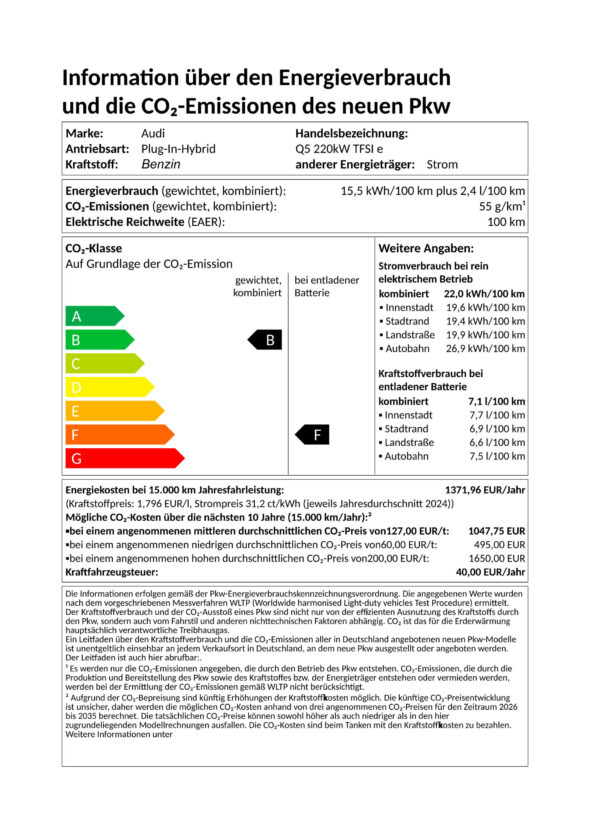Audi-Q5_SUV_e-hybrid_CO2 Label