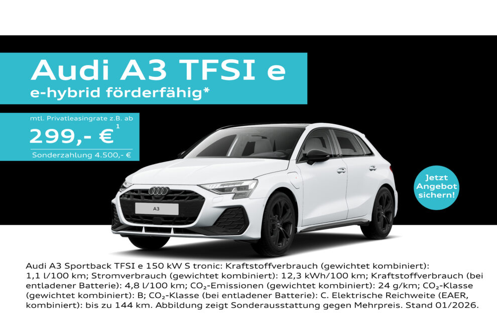 Audi A3 e-hybrid-foerderung