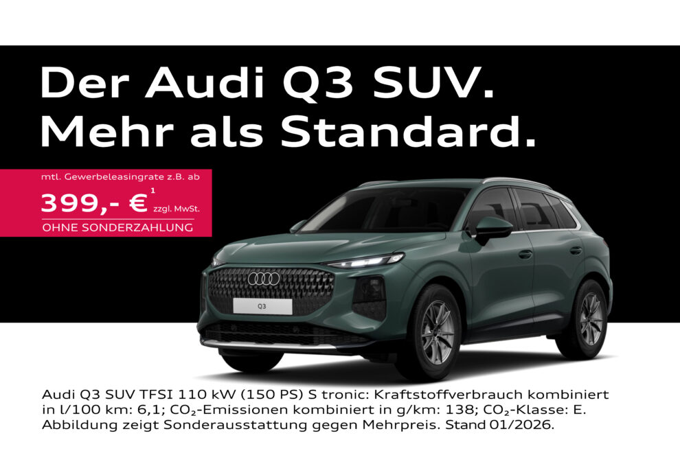 Audi Q3 SUV green