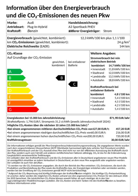 Co2 Label A3_e-hybrid