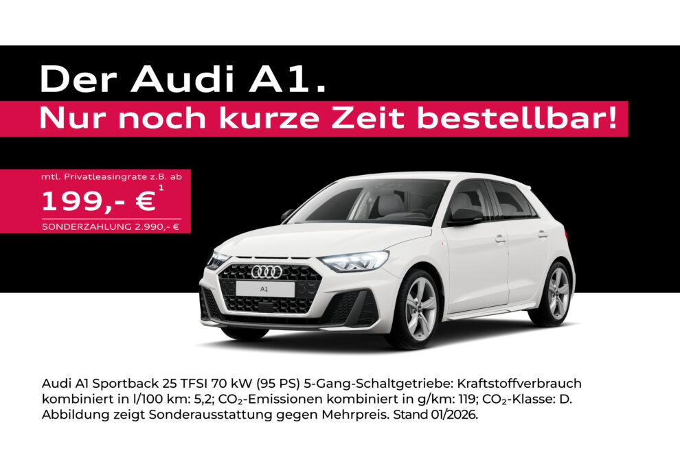 Audi A1 weiss