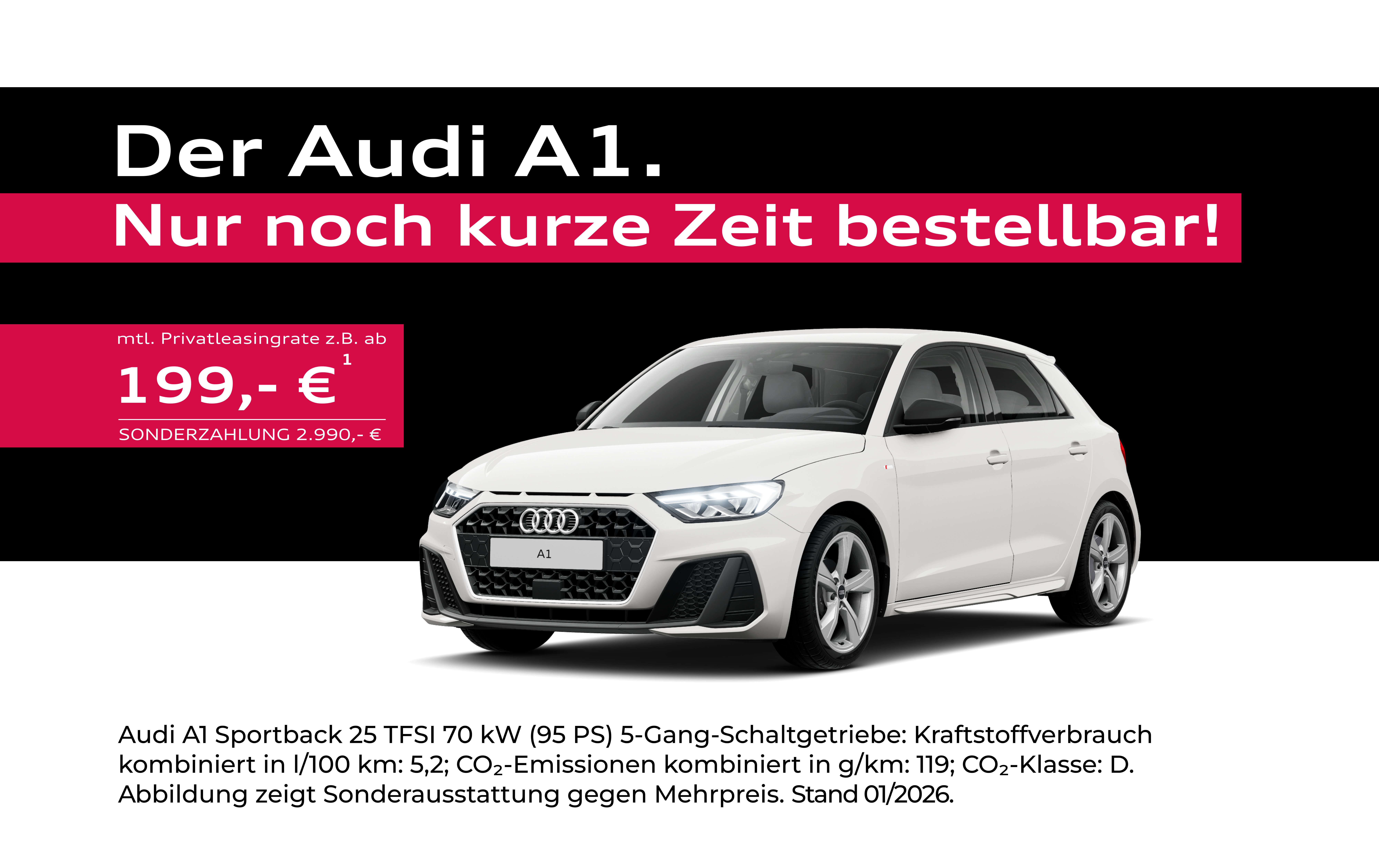 Audi A1 weiss