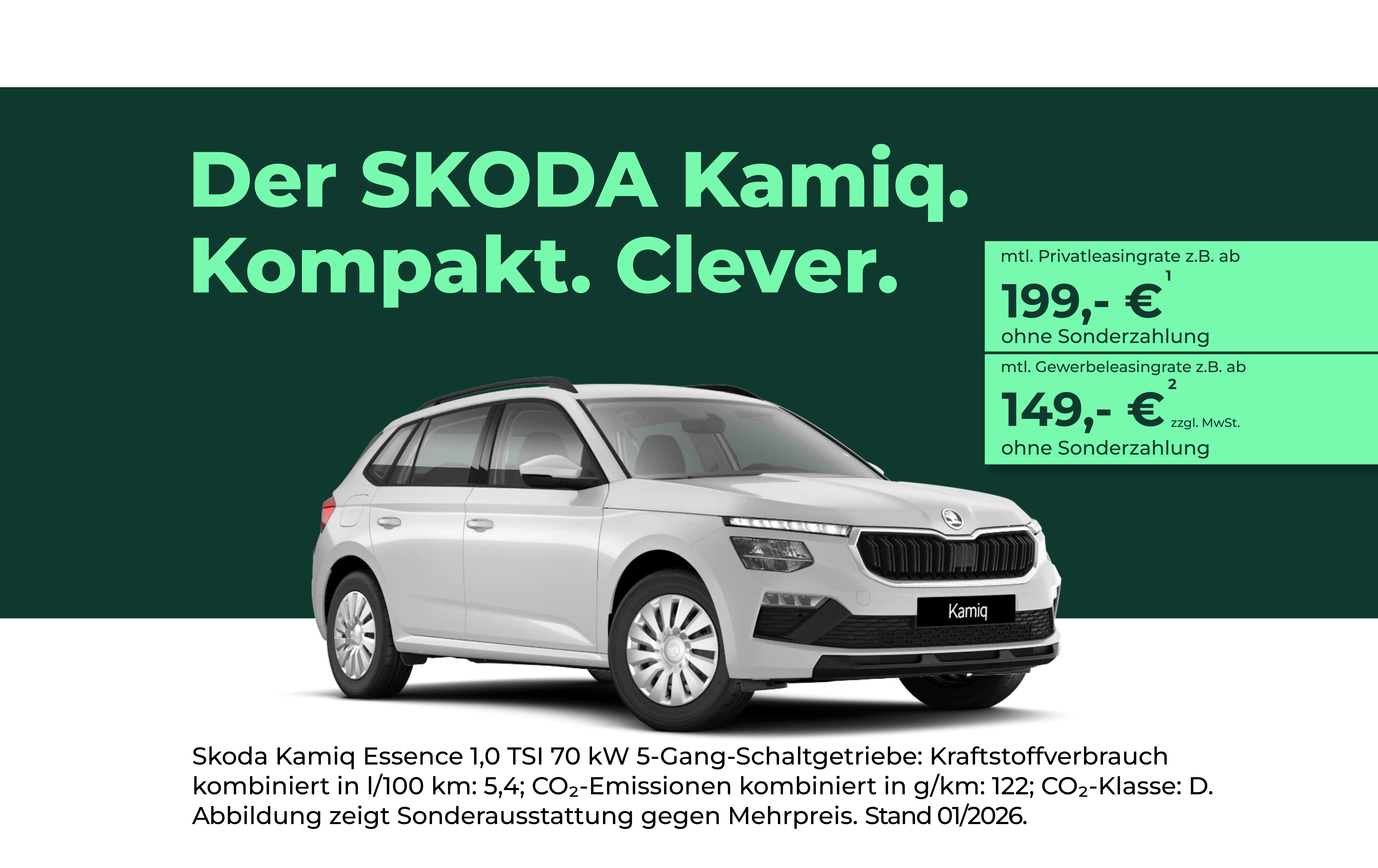 Skoda kamiq weiss