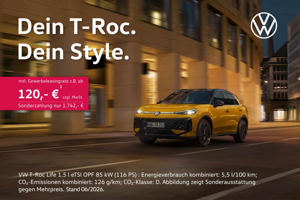 VW T-Roc Gewerbeleasing