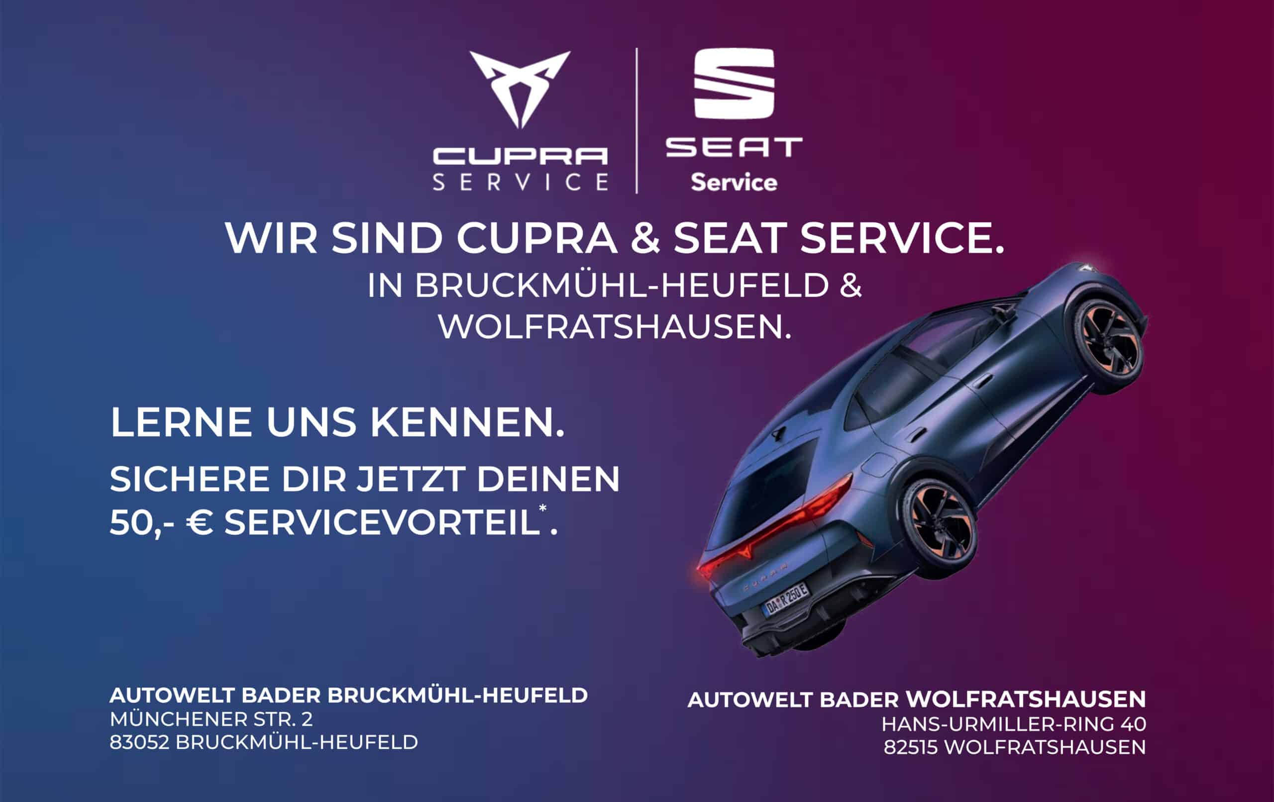 Aktion Webseite Cupra SEAT
