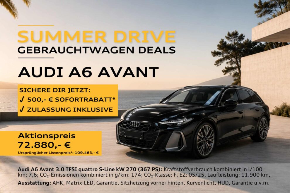 Audi A6 Avant Gebrauchtwagen Aktion