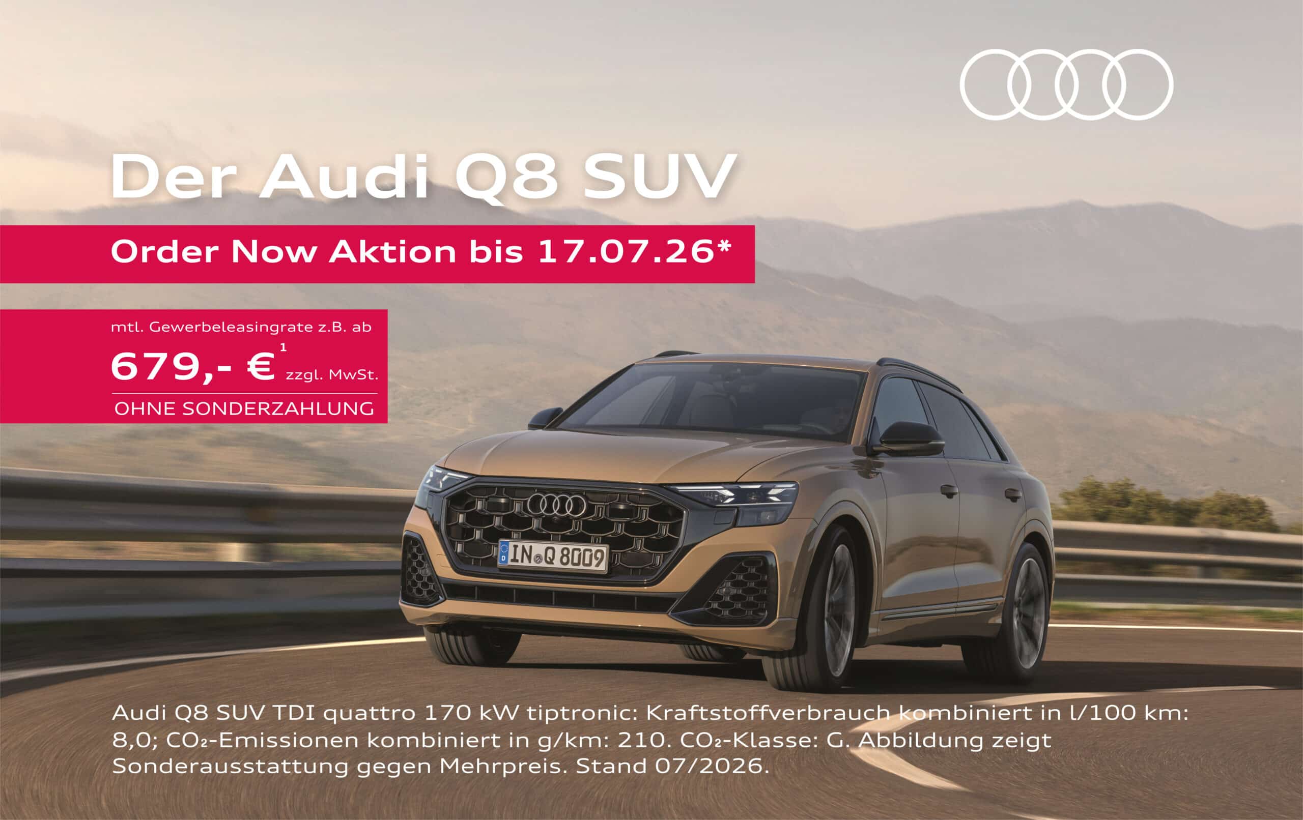 Audi Q8 Order Now