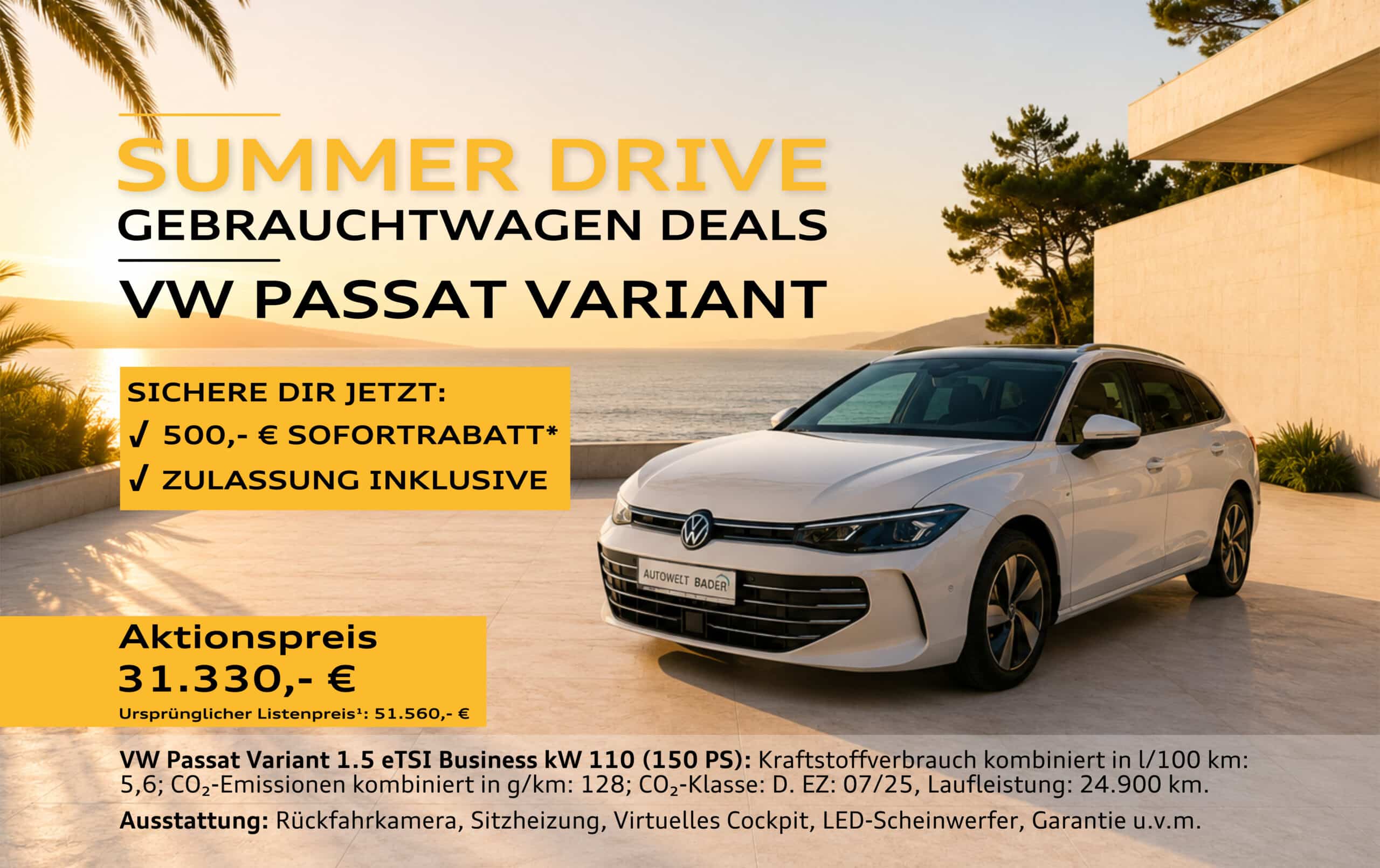 VW Passat Variant weiss