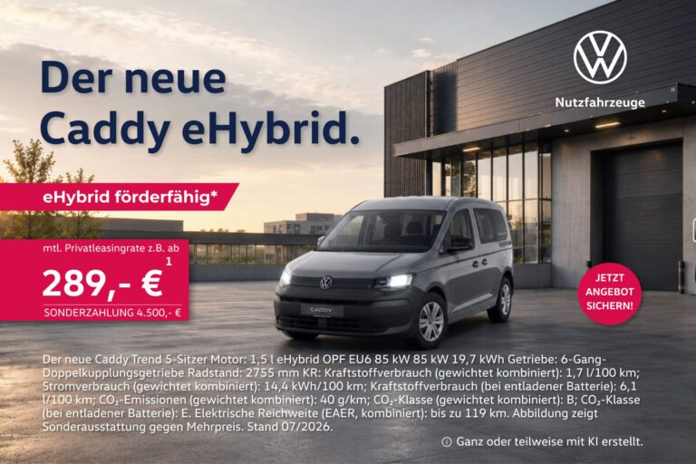 Caddy Volkswagen Nutzfahrzeuge eHybrid